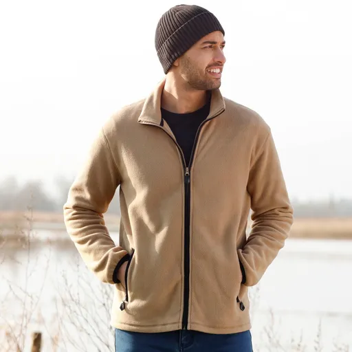 Bunda na zips, z mikrofleece