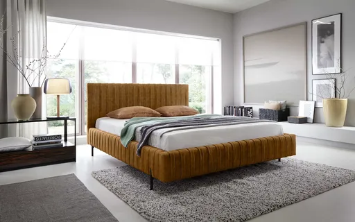 ArtElta Manželská posteľ PLISSA s výklopným roštom | 180 x 200 cm Farebné prevedenie PLISSA: Relax 45