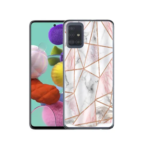 MY ART Ochranný kryt Samsung Galaxy A71 PINK MARBLE (143)