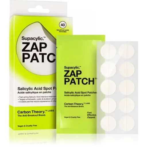 Carbon Theory Zap Patch náplasti na problematickú pleť proti akné 40 ks