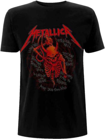 Metallica Tričko Skull Screaming Red 72 Seasons Unisex Black XL