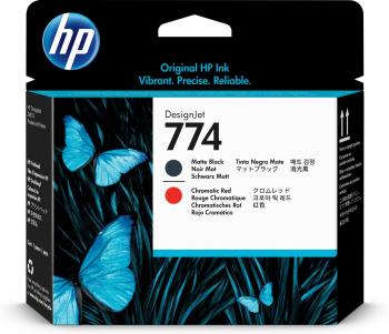 HP originálna tlačová hlava P2V97A, HP 774, matte black/chromatic red, 1ks, HP DesignJet Z6810