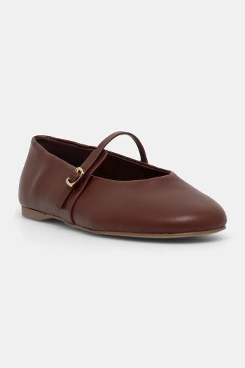 Kožené balerínky Steve Madden Rejoice červená farba, 11003565