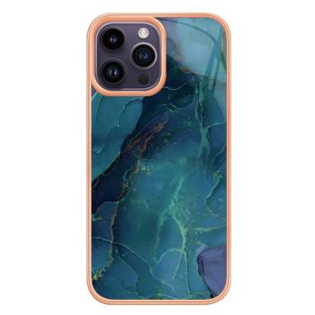 IMD MARBLE Ochranný kryt pre Apple iPhone 16 Pro GREEN