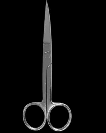 SURGICRAFTS nožnice chirurgické zahnuté hrotnaté 15 cm