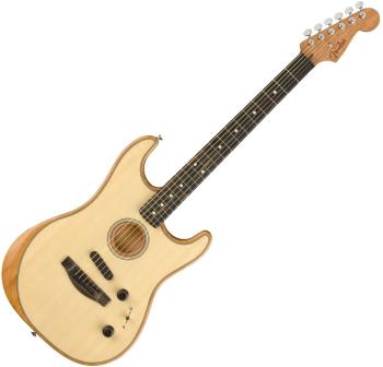 Fender American Acoustasonic Stratocaster Natural Elektroakustická gitara