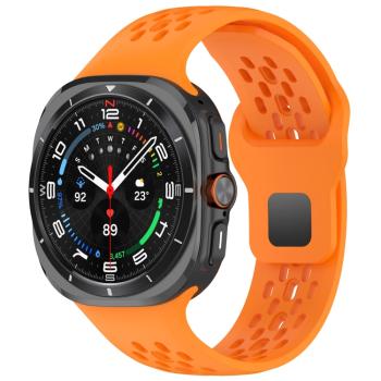 AIRY Silikónový remienok pre Samsung Galaxy Watch Ultra 47mm oranžový