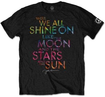 John Lennon Tričko Shine On Unisex Black L