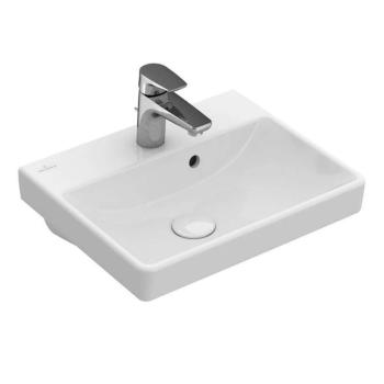 VILLEROY & BOCH - Avento Umývadielko 45x37 cm, s prepadom, 1 otvor na batériu, alpská biela 73584501