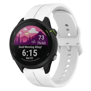 SILICONE Vymeniteľný remienok pre Garmin Forerunner 255 Music biely