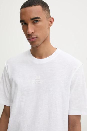 Tričko Diesel T-ADJUST-R10 T-SHIRT pánske, béžová farba, jednofarebné, A16424.0QKAP