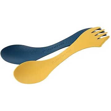 Light My Fire Spork medium 2-pack mustyyellow/hazyblue (7331423012701)