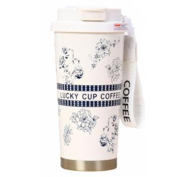 Livefy termohrnček Lucky Cup 550ml, béžový