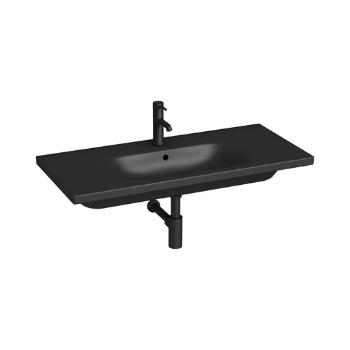Nábytkové umývadlo Jika MIo-N 100x45 cm černá mat otvor pre batériu uprostred H8147137161041