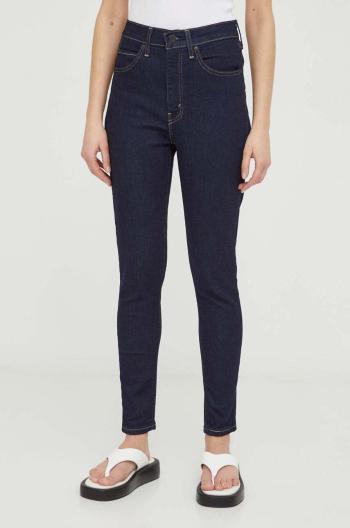 Rifle Levi's RETRO HIGH SKINNY dámske, tmavomodrá farba