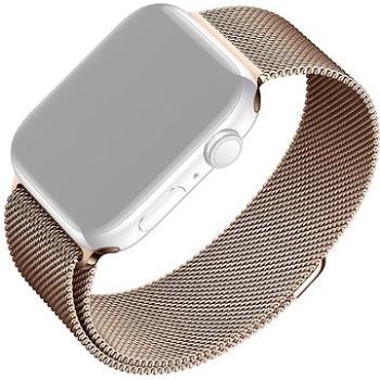 FIXED Mesh Strap pro Apple Watch 38/40/41mm růžové zlatý (FIXMEST-436-RG)