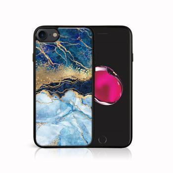 MY ART Ochranný kryt Apple iPhone SE 2022 / 2020 / 7 / 8 BLUE MARBLE (141)