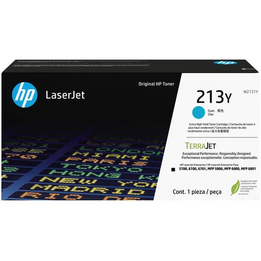 HP W2131Y - originálny toner HP 213Y, azúrový, 12000 strán