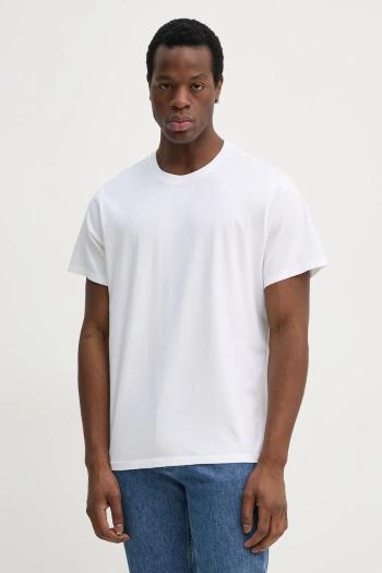 Bavlnené tričko Levi's THE ESSENTIAL TEE pánske, biela farba, jednofarebné, A3328