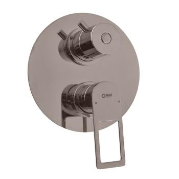 Sprchová a vaňová batéria RAV SLEZÁK Nil vrátane podomietkového telesa metal grey NL287.3MGL