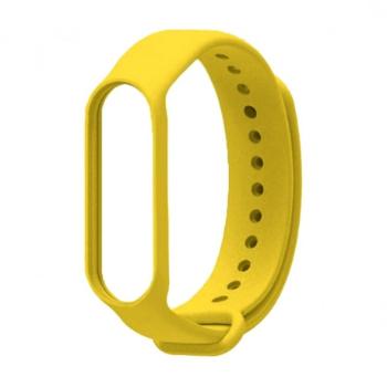 BStrap Silicone remienok na Xiaomi Mi Band 5/6/7, yellow (SXI011C05)