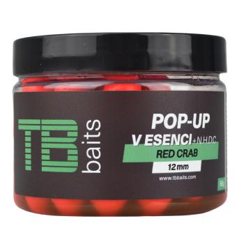 Tb baits plávajúce boilie pop-up red crab + nhdc 65 g - 12 mm