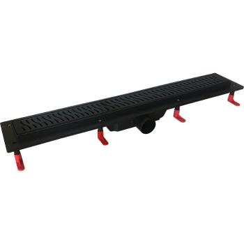 HOPA - Odtokový žľab STANDARDline BLACK - Rozmer A - 100 cm, Variant roštu - Harmony OLPZLABST99BH