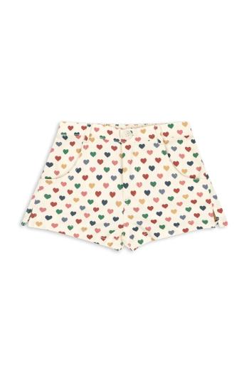Šortky Konges Sløjd FRANKIE MINI SHORTS GOTS béžová farba, KS103183