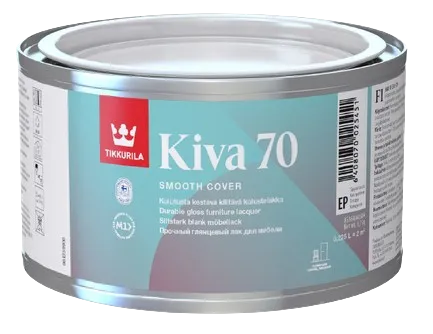 KIVA 70 - Nežltnúci lak na drevený nábytok v interiéri bezfarebný lesklý 0,225 L