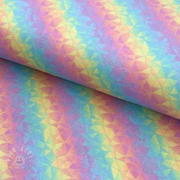 Úplet Kaleido rainbow pastel digital print