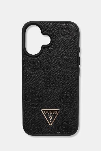 Puzdro na mobil Guess iPhone 16 čierna farba, GUHMP16SPGBTMK