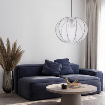 Závesná lampa MELLOW čierna 1x40W tienidlo E27 52 biela guľa