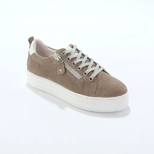 Kožené tenisky na klinovej podrážke