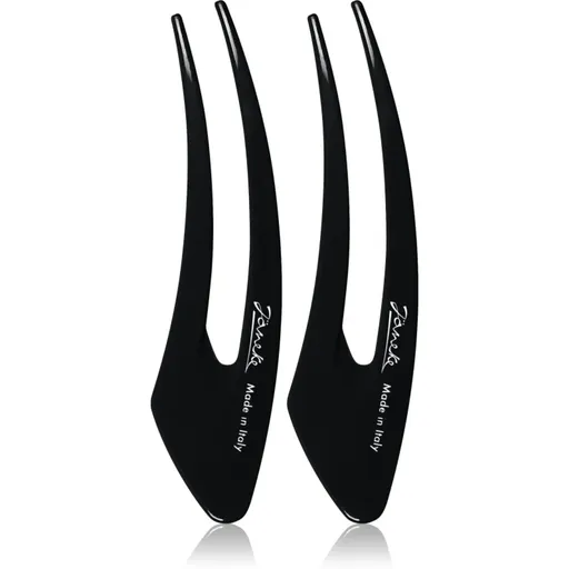 Janeke Hair Clip sponky do vlasov Black 13 cm