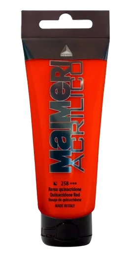 MAIMERI ACRILICO - Akrylové farby 258 - quinacridone red, 0,075 L