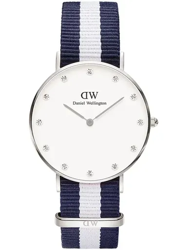 DÁMSKE HODINKY DANIEL WELLINGTON Glasgow Silver DW00100082 + KRABIČKA
