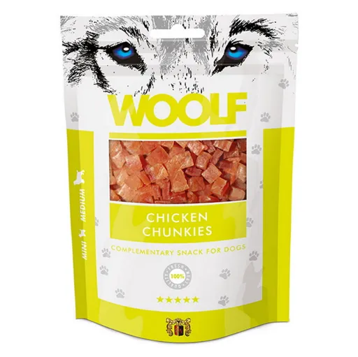 WOOLF Chicken chunkies pochúťka pre psov 100 g
