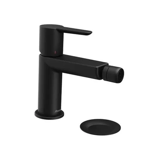 Ravak PURI bidetová batéria s výpusťou čierna X070189