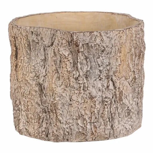 Kvetinový obal imitácia drevenej kôry, 24 x 23 x18 cm, betón, 24 cm