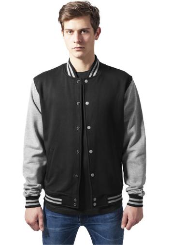 Urban Classics 2-tone College Sweatjacket blk/gry - L