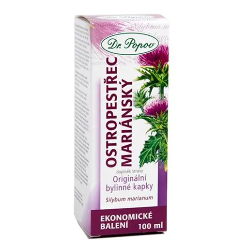 DR.POPOV Kvapky bylinné pestrec mariánsky 100 ml