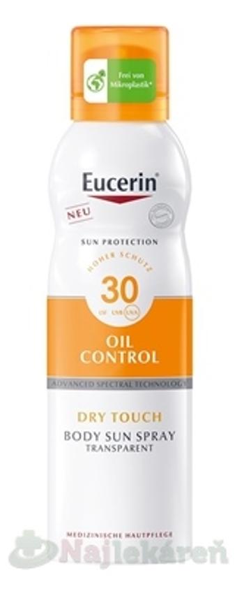 Eucerin Sun Oil Control Dry Touch transparentný sprej na opaľovanie SPF30 200 ml