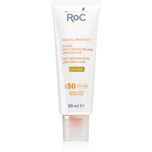 RoC Soleil Protect Anti Brown Spots Unifying Fluid Tinted tónovaný fluid pre zjednotenie pleti SPF 50 s vitamínom C 50 ml