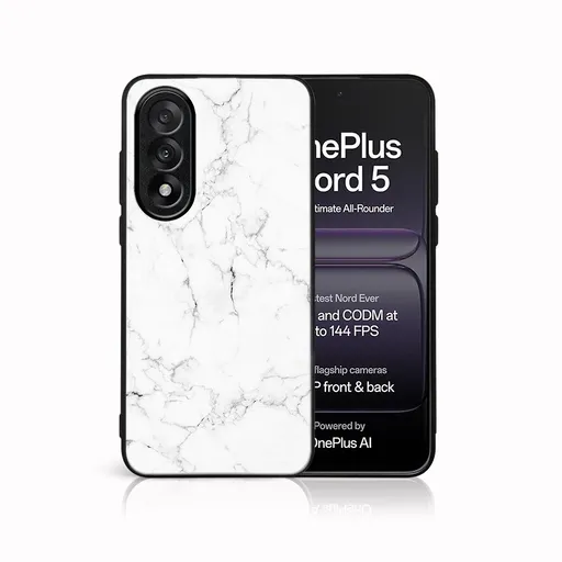 MY ART Ochranný kryt pre OnePlus Nord 5 5G WHITE MARBLE (144)