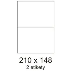 Etikety 210x148mm 2etikety na archu 100listov Smartline