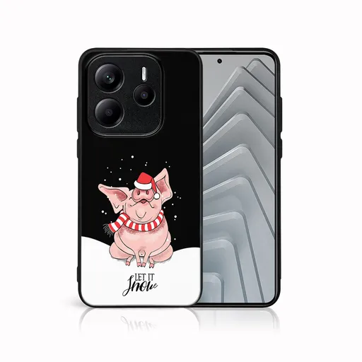 MY ART Kryt s vianočným dizajnom Xiaomi Redmi Note 14S LET IT SNOW (075)