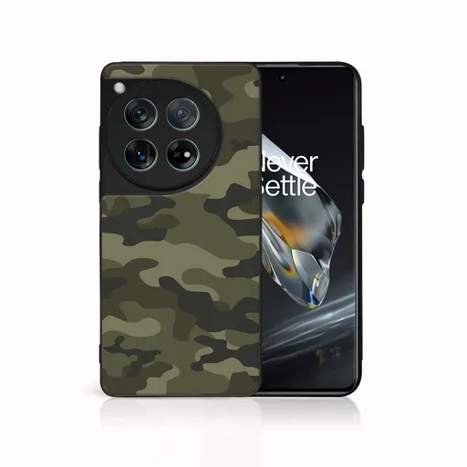 MY ART Ochranný kryt pre OnePlus 12 GREEN CAMO (235)