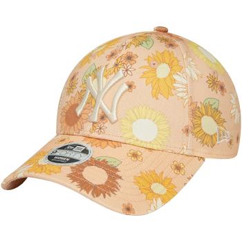 New-Era  9FORTY New York Yankees Floral All Over Print Cap  Šiltovky Oranžová