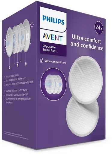 Philips AVENT Prsné vložky jednorazové 24 ks (8710103845782)