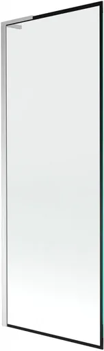 MEXEN/S - Next L vaňová zástena FIX 70 x 150, čierna vzor, chróm 895-070-000-03-70-01